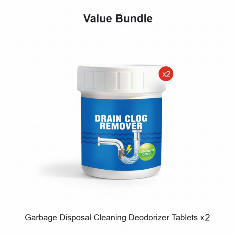 Avfallskvarnrengöring Deodoranttabletter