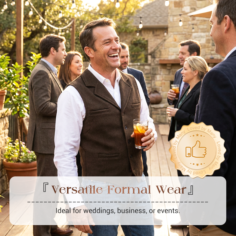 Slim Fit-väst för män, casual business