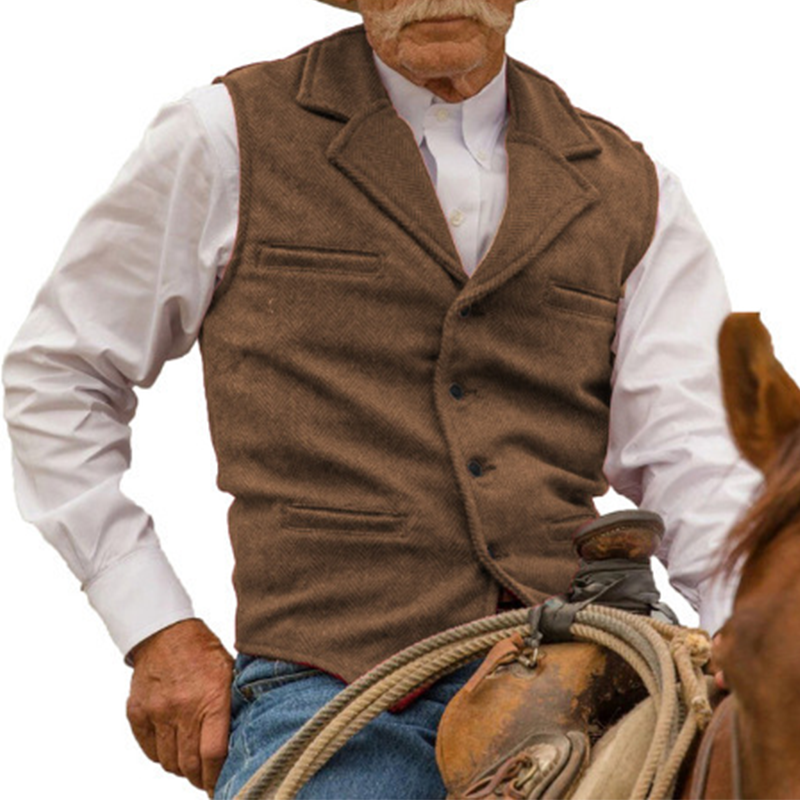 Slim Fit-väst för män, casual business