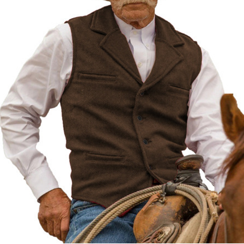 Slim Fit-väst för män, casual business
