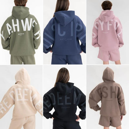 💕Sista dagen 49% RABATT💖✝ Essential Hoodie | Överdimensionerad Christian Heavyweight Faith Sweatshirt