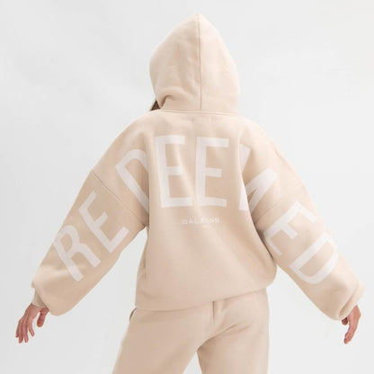 💕Sista dagen 49% RABATT💖✝ Essential Hoodie | Överdimensionerad Christian Heavyweight Faith Sweatshirt