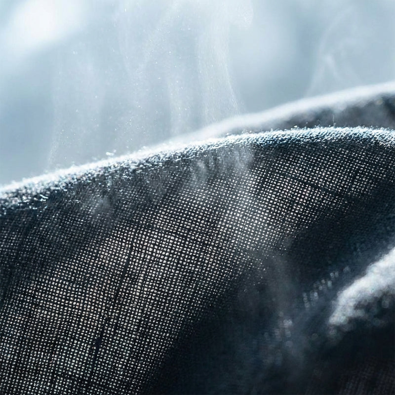 🔥Tidsbegränsat erbjudande – Enfärgad skjorta i linne-bomullsblandning för herr