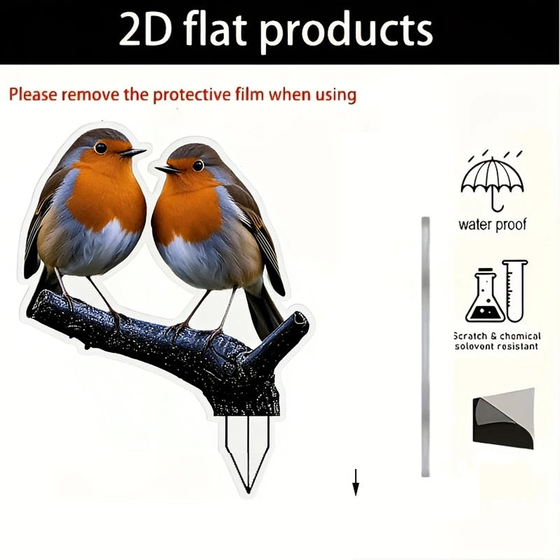 🔥🎁Nyhet 50 % RABATT💥2D akrylstake för trädgårdsdekoration