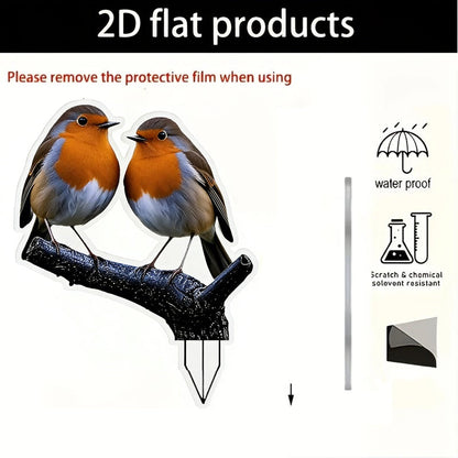 🔥🎁Nyhet 50 % RABATT💥2D akrylstake för trädgårdsdekoration