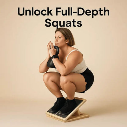 🔈🔈60% RABATT🏃‍Justerbar träbräda för vadstretchning