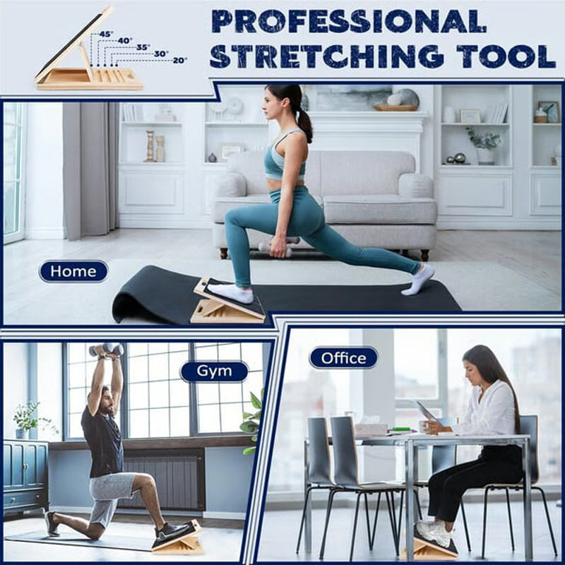 🔈🔈60% RABATT🏃‍Justerbar träbräda för vadstretchning