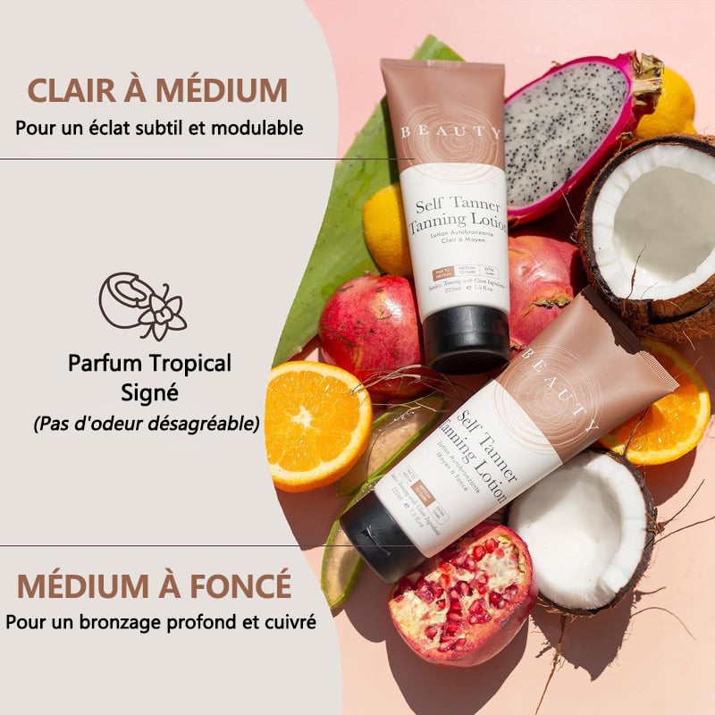 Brun-utan-sol lotion för kroppen