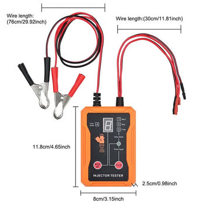 Professionellt verktyg för testning och rengöring av bränsleinsprutare med 4 lägen