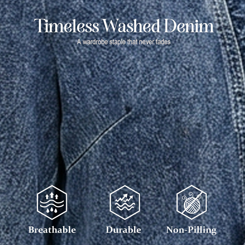 🧥 50% RABATT NU! 🌸 Dam Denimjacka med Volang & Öppen Framsida – Lättviktig & Feminin – Mångsidig & Chic 👗