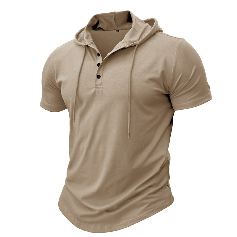 Athletic Fit Workout Hoodie Tee för män