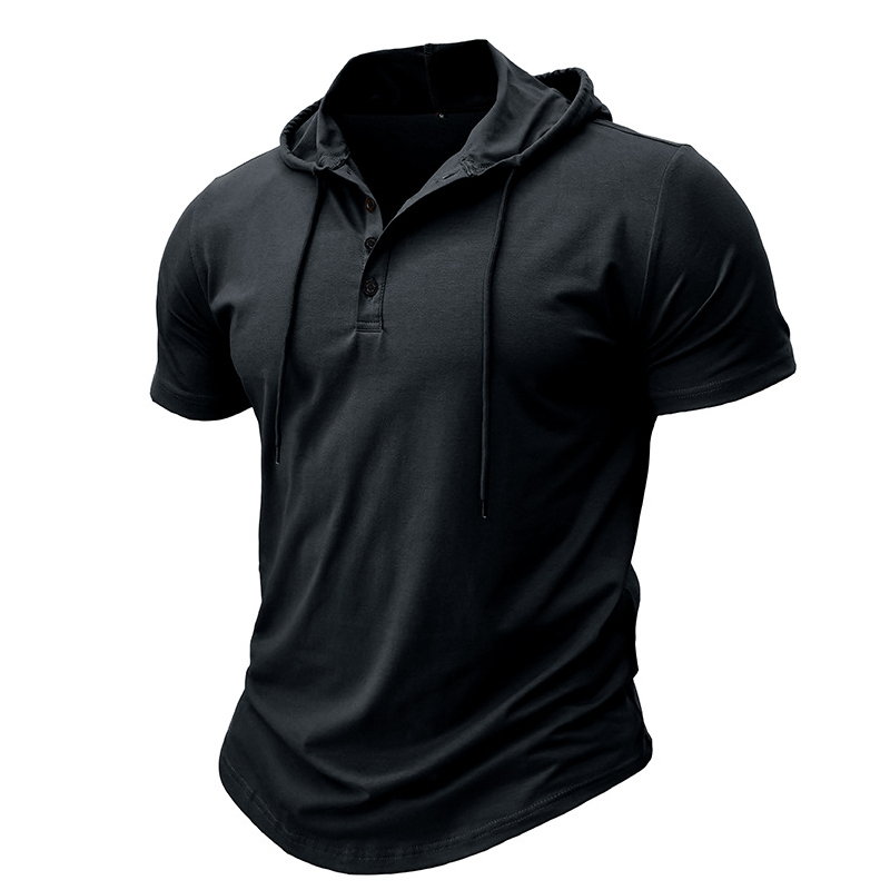 Athletic Fit Workout Hoodie Tee för män