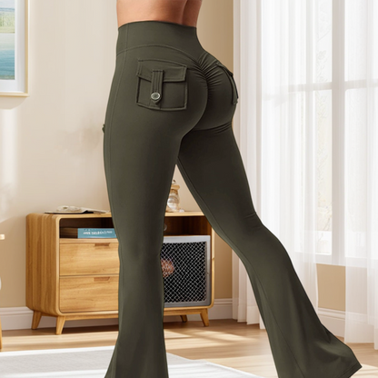 Trendiga yogabyxor med hög midja för kvinnor