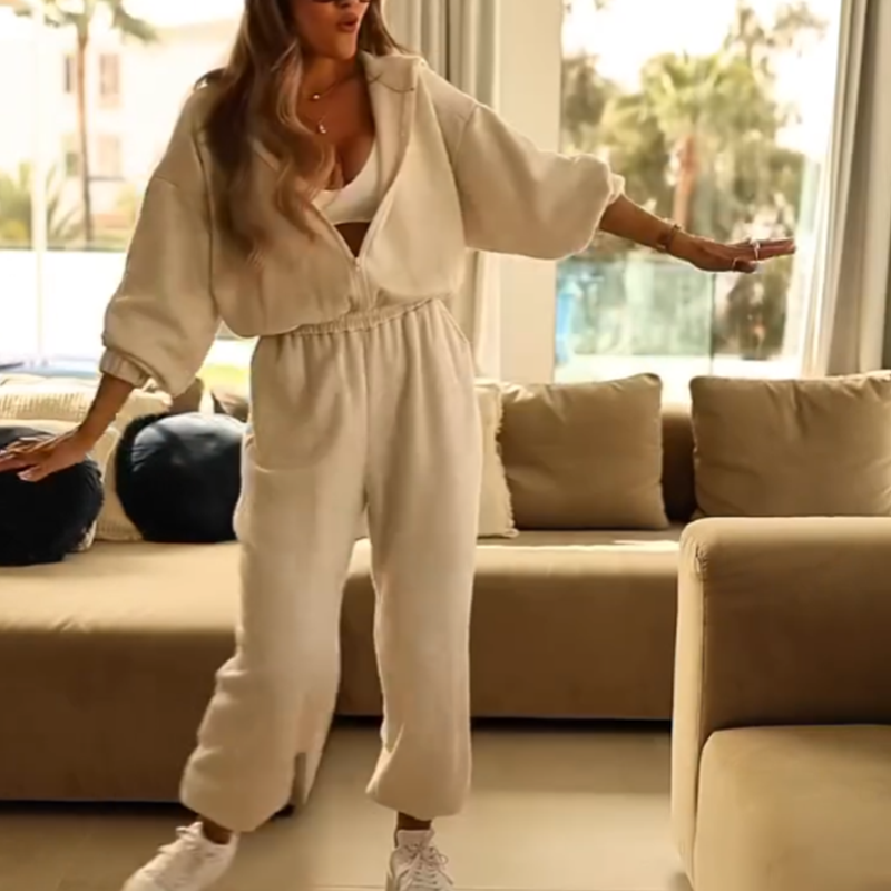 👚 60% RABATT! 🔥 Casual Jumpsuit med Huva för Damer – Mjukt Tyg, Avslappnad Passform & Fickor 🩳