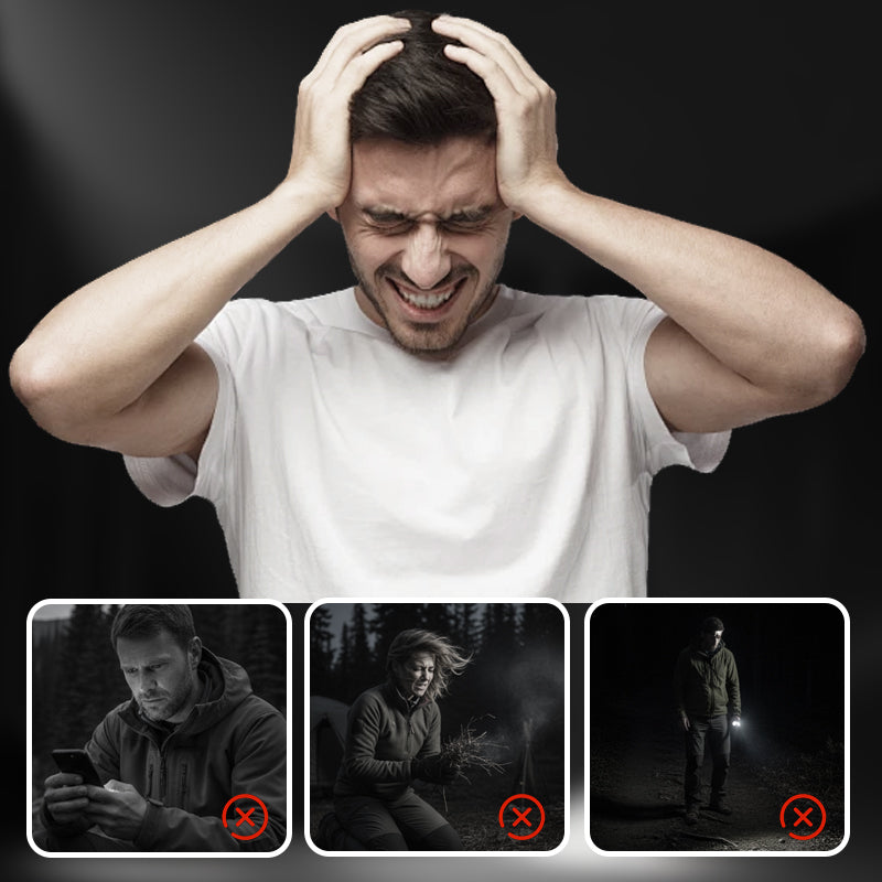 📢📢50 % RABATT!! ⏰Multifunktionell nödladdare med vev och radio