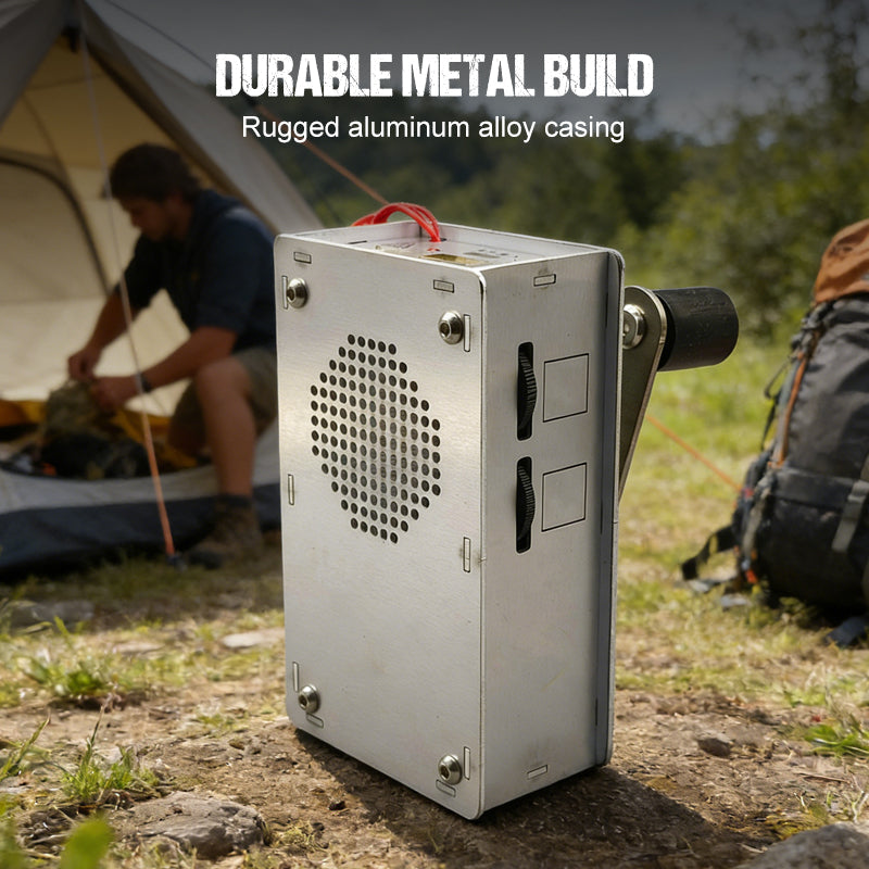 📢📢50 % RABATT!! ⏰Multifunktionell nödladdare med vev och radio