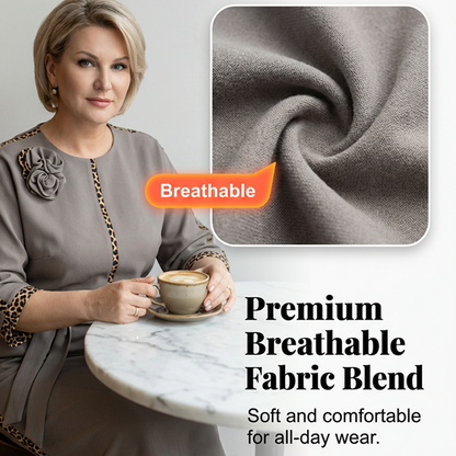 Set med peplum-top med bälte och pennkjol för dam