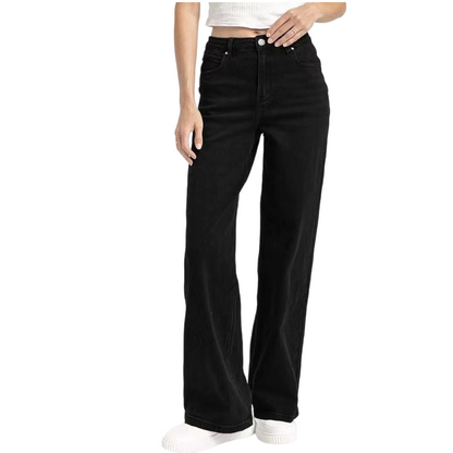 🔥🎁Nyhet 50 % RABATT🔥Jeans med hög midja och vida ben för damer