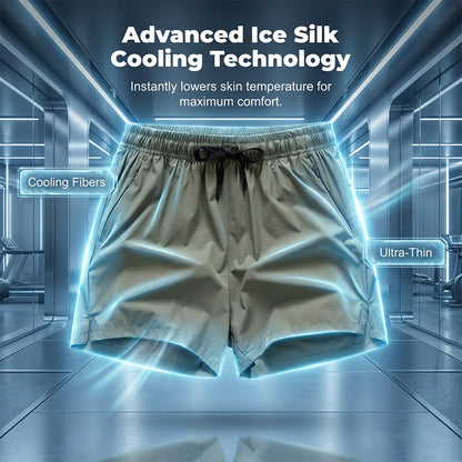 Snabbtorkande sportshorts för män med fickor