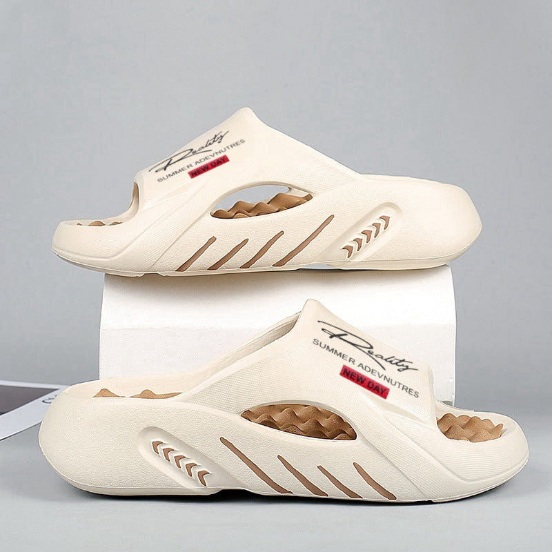 ☁️ 60 % RABATT NU! 👟 Halksäkra Tjocksulade Cloud Tofflor för Män – Memoryskumdämpning, Fotvalvsstöd & Bekväm Påtagning ✨