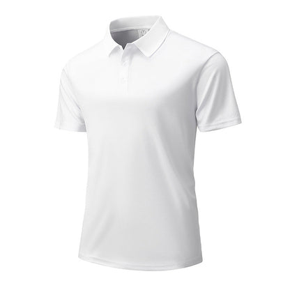 Herr Sommar Andningsbar T-shirt med Krage