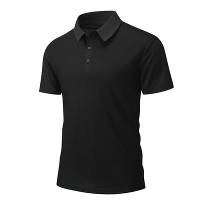 Herr Sommar Andningsbar T-shirt med Krage