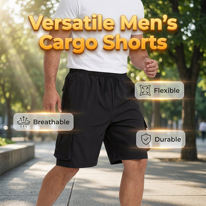 Casual cargoshorts för män med resår i midja