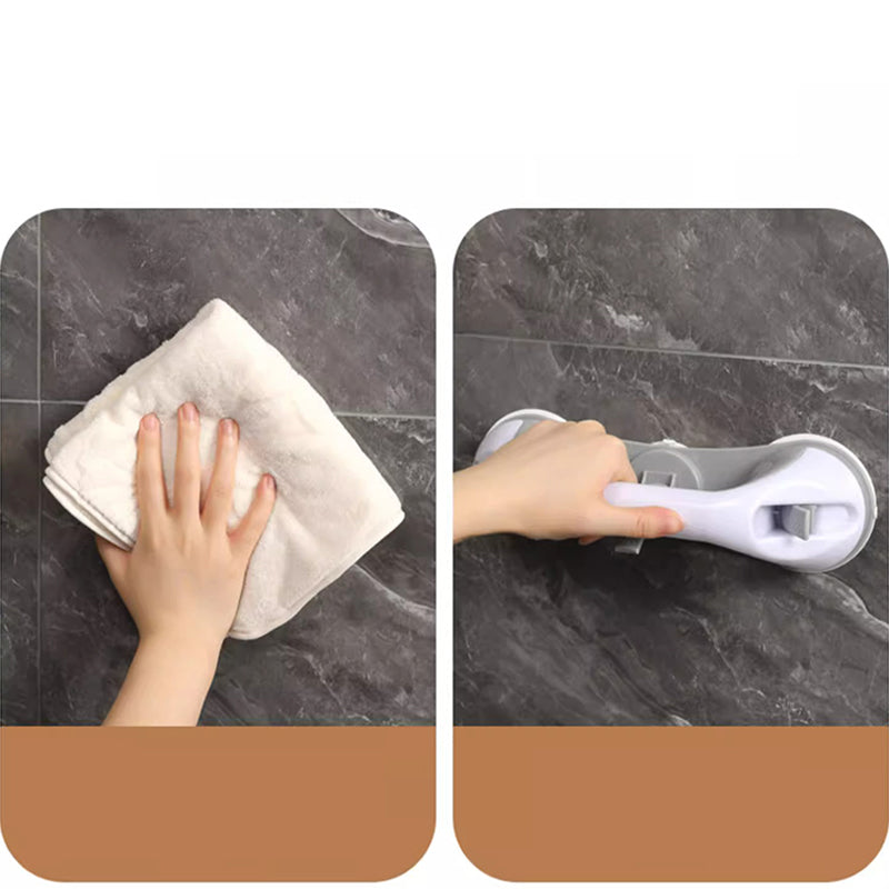 🔥50 % RABATT! Sugkoppshandtag utan borrning🚿 Ingen borrning! Omedelbart säkerhetsstöd!