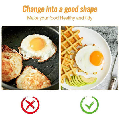 🔥Bra erbjudanden – Äggstekningsform🍳 Perfekt runda ägg varje gång – äggstekningsformen är suverän🥞