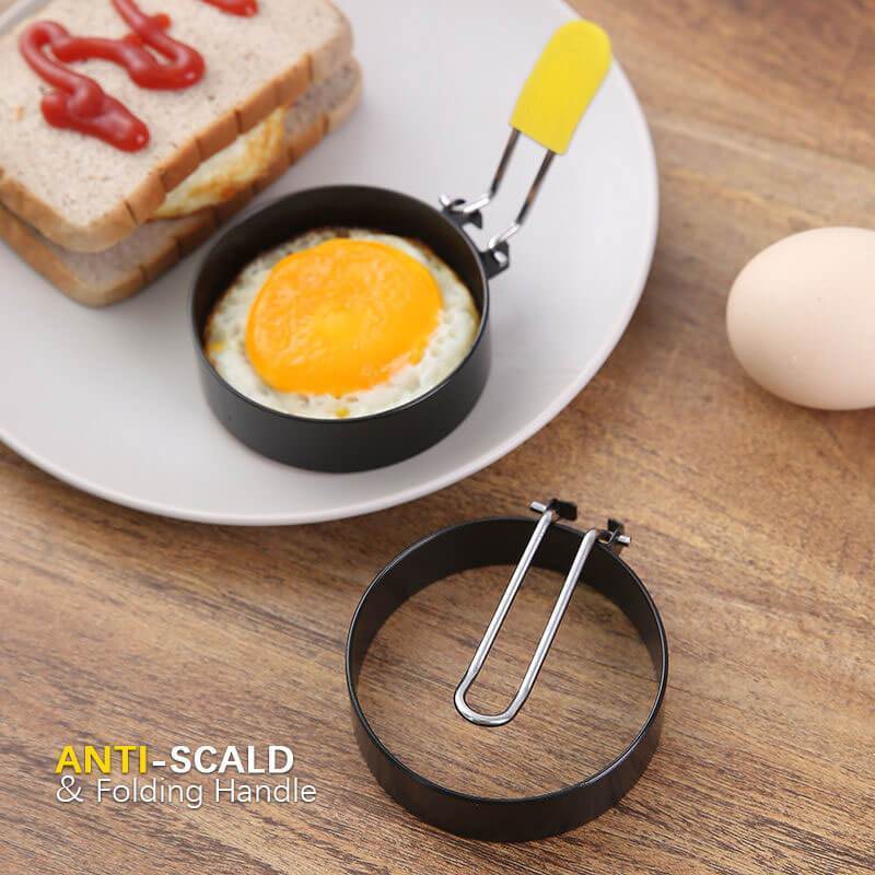 🔥Bra erbjudanden – Äggstekningsform🍳 Perfekt runda ägg varje gång – äggstekningsformen är suverän🥞