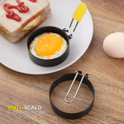 🔥Bra erbjudanden – Äggstekningsform🍳 Perfekt runda ägg varje gång – äggstekningsformen är suverän🥞