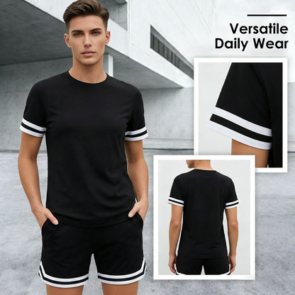 🥳2026 REA🥳💞50 % RABATT NU!🔥Set med ledig kortärmad T-shirt och shorts