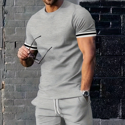 🥳2026 REA🥳💞50 % RABATT NU!🔥Set med ledig kortärmad T-shirt och shorts
