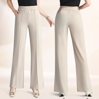 👖 50% RABATT! ✨Dambyxor med Hög Midja och Vida Ben