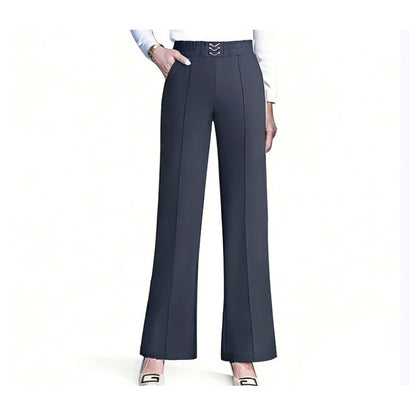 👖 50% RABATT! ✨Dambyxor med Hög Midja och Vida Ben