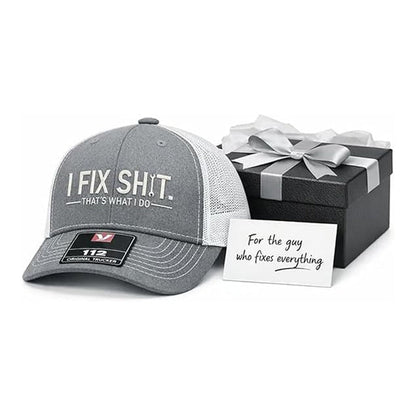 🔥Nyhet 2026 & Storsäljare🔥Trucker-keps med nätbakstycke och broderat ”I Fix Shit” – Andningsbar solhatt för utomhusbruk🧢☀️