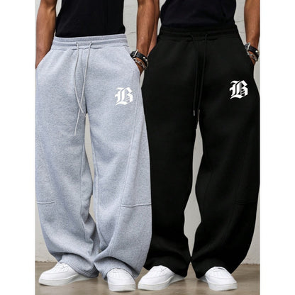 👖 50 % RABATT UNDER BEGRÄNSAD TID! ✨Unisex-joggingbyxor med raka ben – tjocka, bekväma, avslappnade ✨
