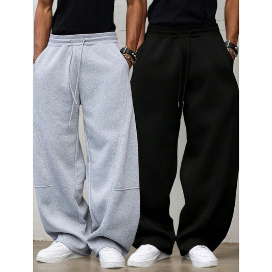 👖 50 % RABATT UNDER BEGRÄNSAD TID! ✨Unisex-joggingbyxor med raka ben – tjocka, bekväma, avslappnade ✨