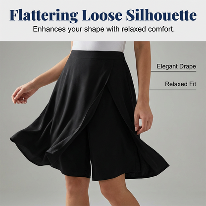 Skort med elastisk midja för damer