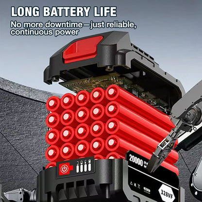 🔧 50% RABATT NU! 6‑tums sladdlös minimotorsåg med 2 batterier – kraftfull, lätt & ergonomisk – perfekt för ved, beskärning och trädgårdsarbete 🌲⚡