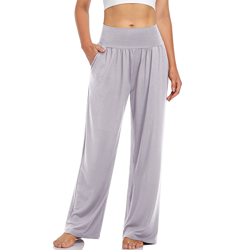 Yogabyxor och mysbyxor med hög midja och fickor för damer