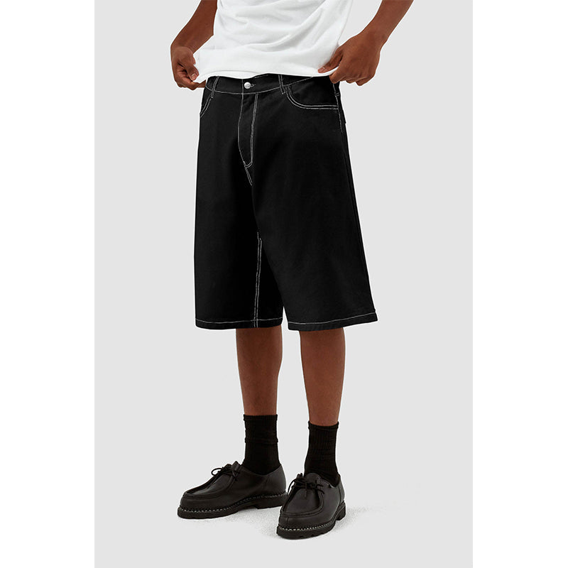 Casual jeansshorts med vida ben för män