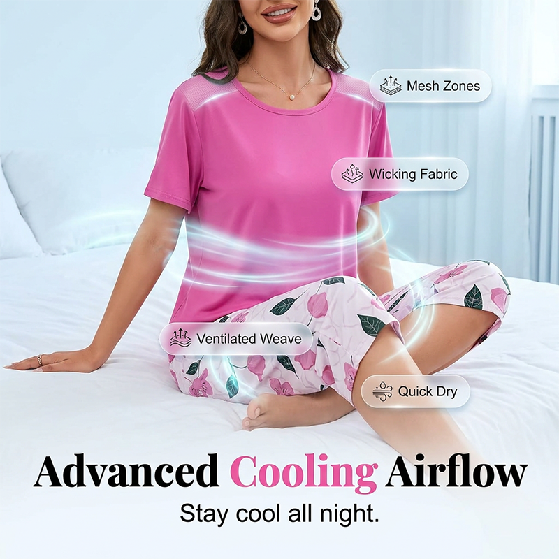 💤🔥 SOMMARERBJUDANDE: 50 % rabatt 👗 Bekvämt pyjamas-set för damer – mjukt, luftigt och perfekt för varma nätter ✨