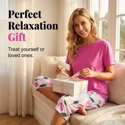 💤🔥 SOMMARERBJUDANDE: 50 % rabatt 👗 Bekvämt pyjamas-set för damer – mjukt, luftigt och perfekt för varma nätter ✨