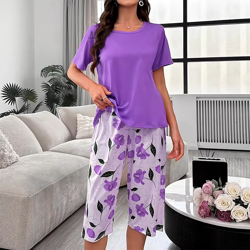 💤🔥 SOMMARERBJUDANDE: 50 % rabatt 👗 Bekvämt pyjamas-set för damer – mjukt, luftigt och perfekt för varma nätter ✨
