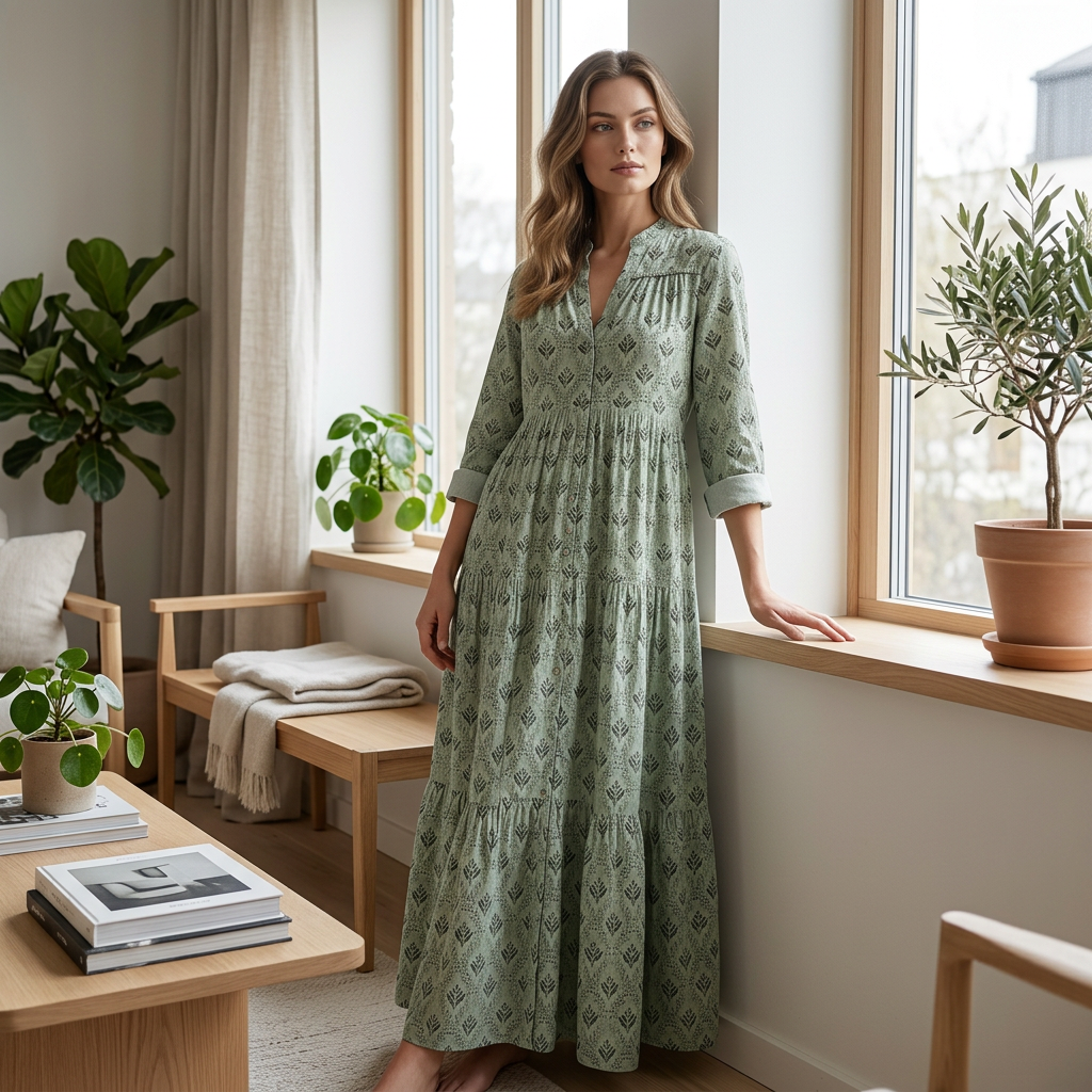 💥✨50 % rabatt under en begränsad period🌸Sommarklänning med blommönster för damer🌞 Gå stilfullt in i sommaren