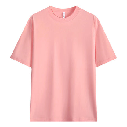 T-shirt i enfärgat tyg med neddragna axlar för män
