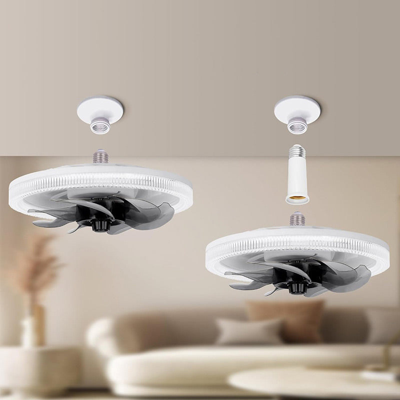 🌙 50% RABATT 💥 Tyst 2-i-1 Fläkt + LED-lampa 💡 perfekt komfort för varma nätter & lugn sömn 🛌✨