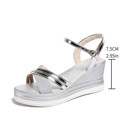 👡🌬️ Sandaler med öppen tå och ankelrem för dam – gör dig längre och bekväma – Betala vid leverans ✨✅