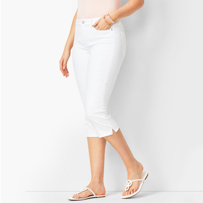 Capri-jeans i stretchdenim för dam